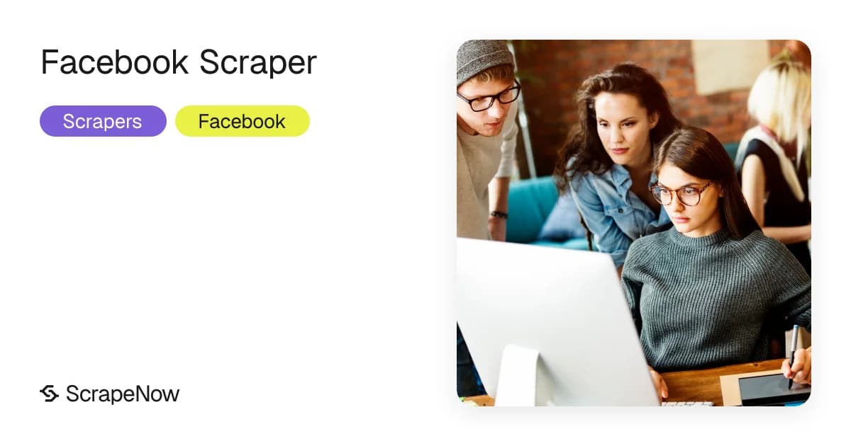 Facebook scraper for public pages, posts and listings