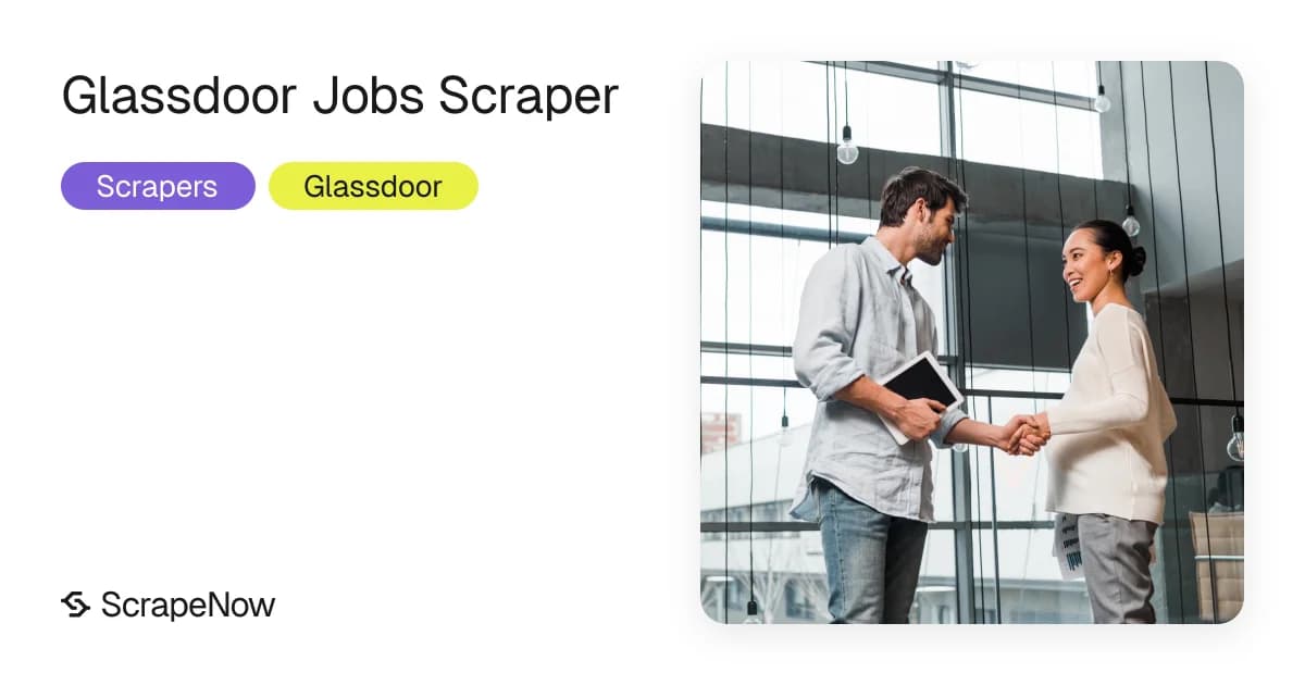 Glassdoor jobs scraper for job listing urls