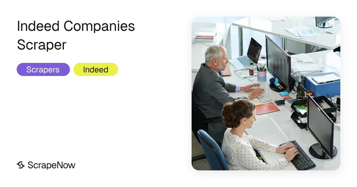 Indeed companies scraper for company profiles