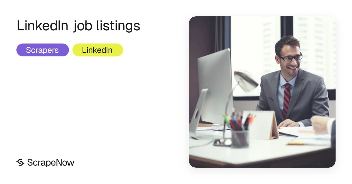 How to scrape LinkedIn job listings