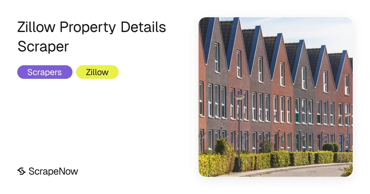 Zillow property details scraper workflow