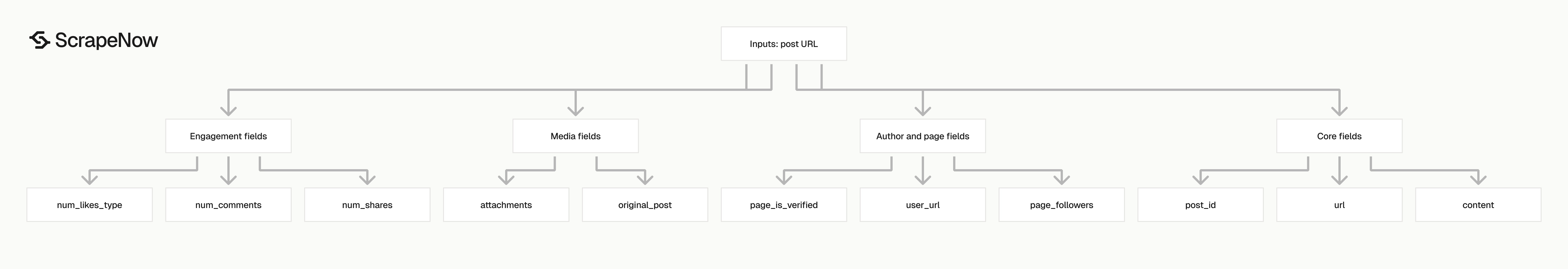 Facebook Posts Scraper output schema