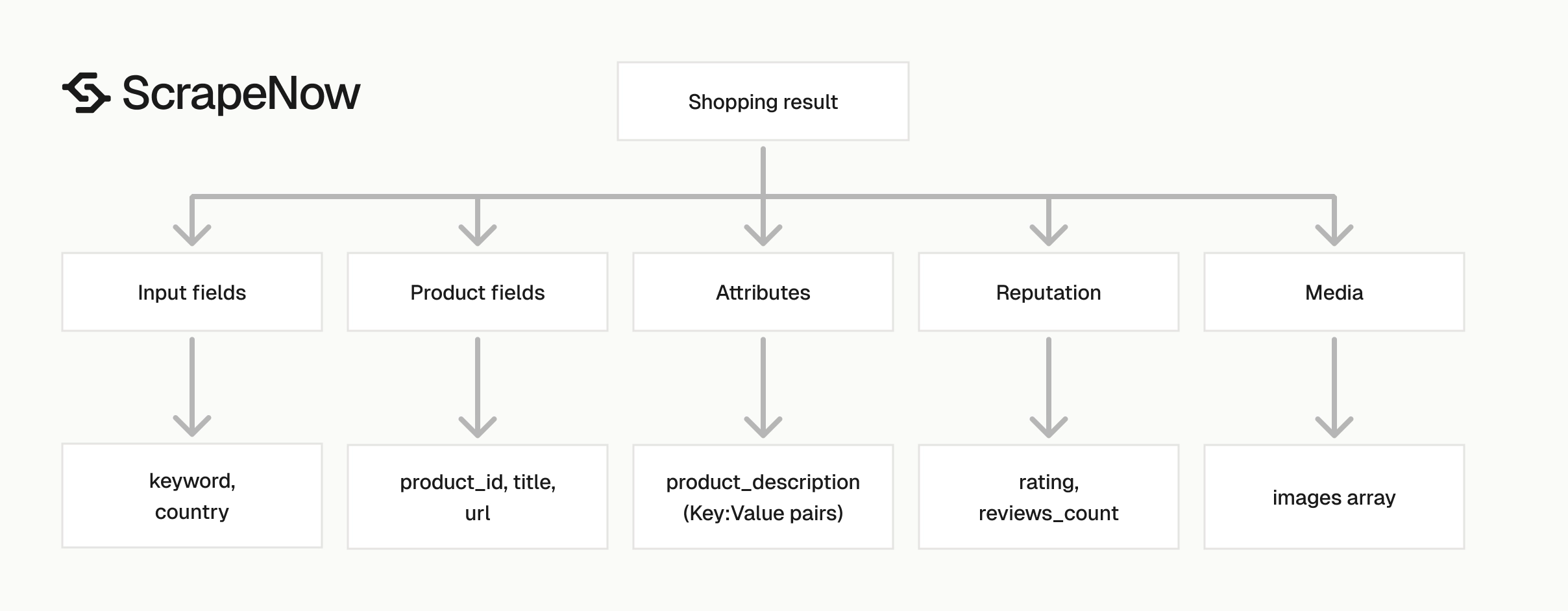 Google Shopping Scraper output schema